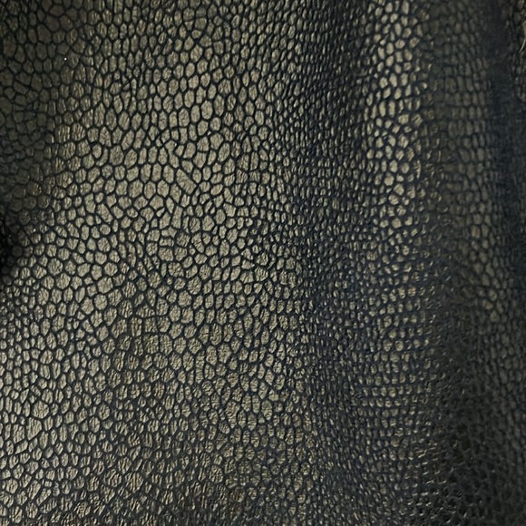 EUC Coster Copenhagen navy faux leather coat with snaps. Size 38 (M). - Picture 5 of 6